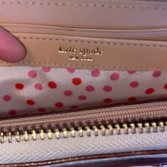 Pre owned Kate Spade Continental beige Wallet Leather - Picture 10 of 11